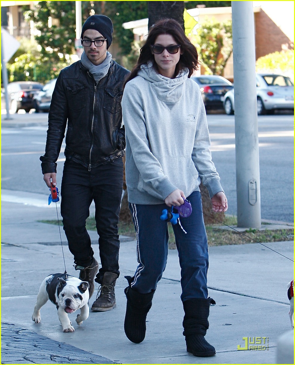 Joe Jonas & Ashley Greene: Dog Walker Duo
