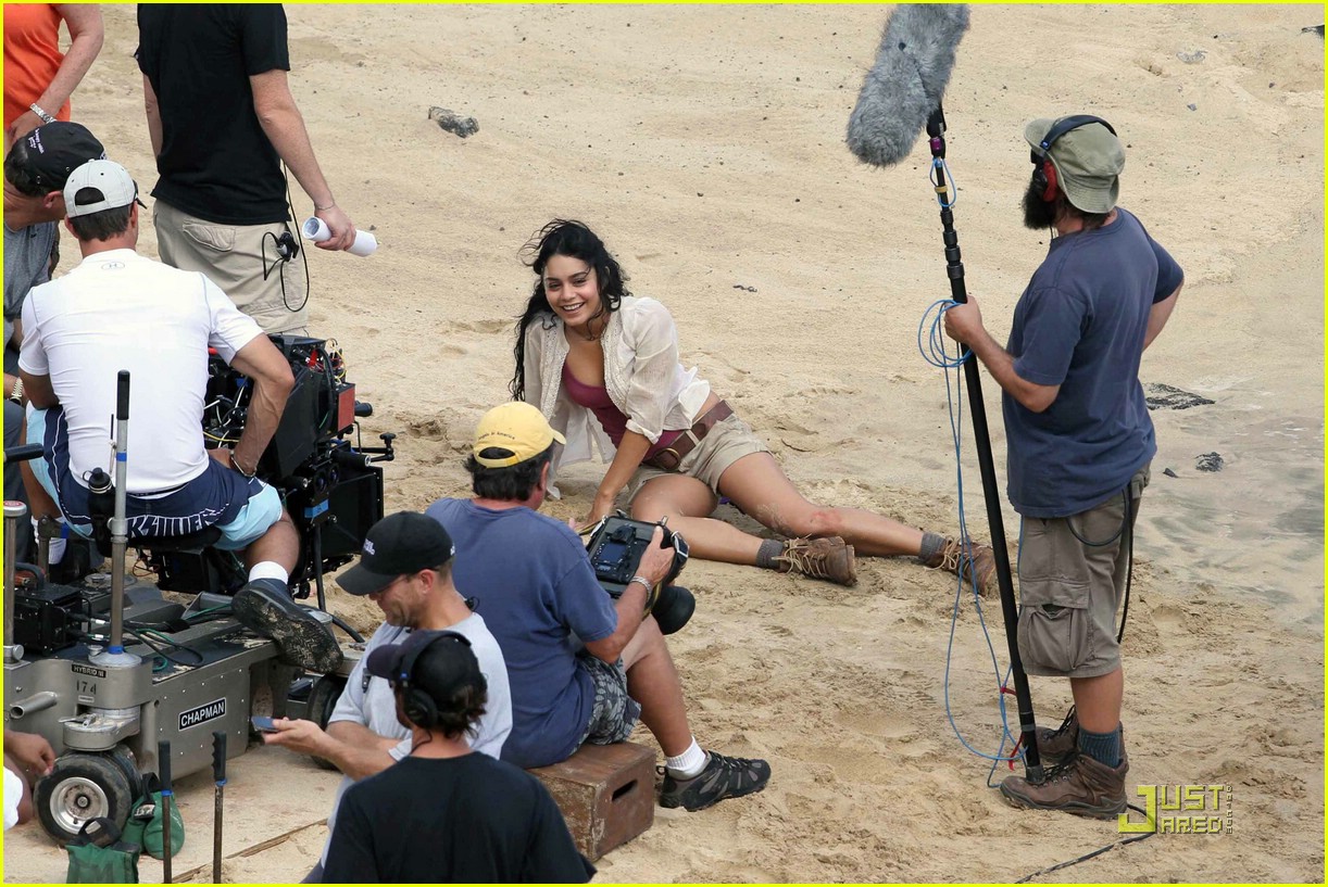 Vanessa Hudgens Takes 'Journey' To The Beach