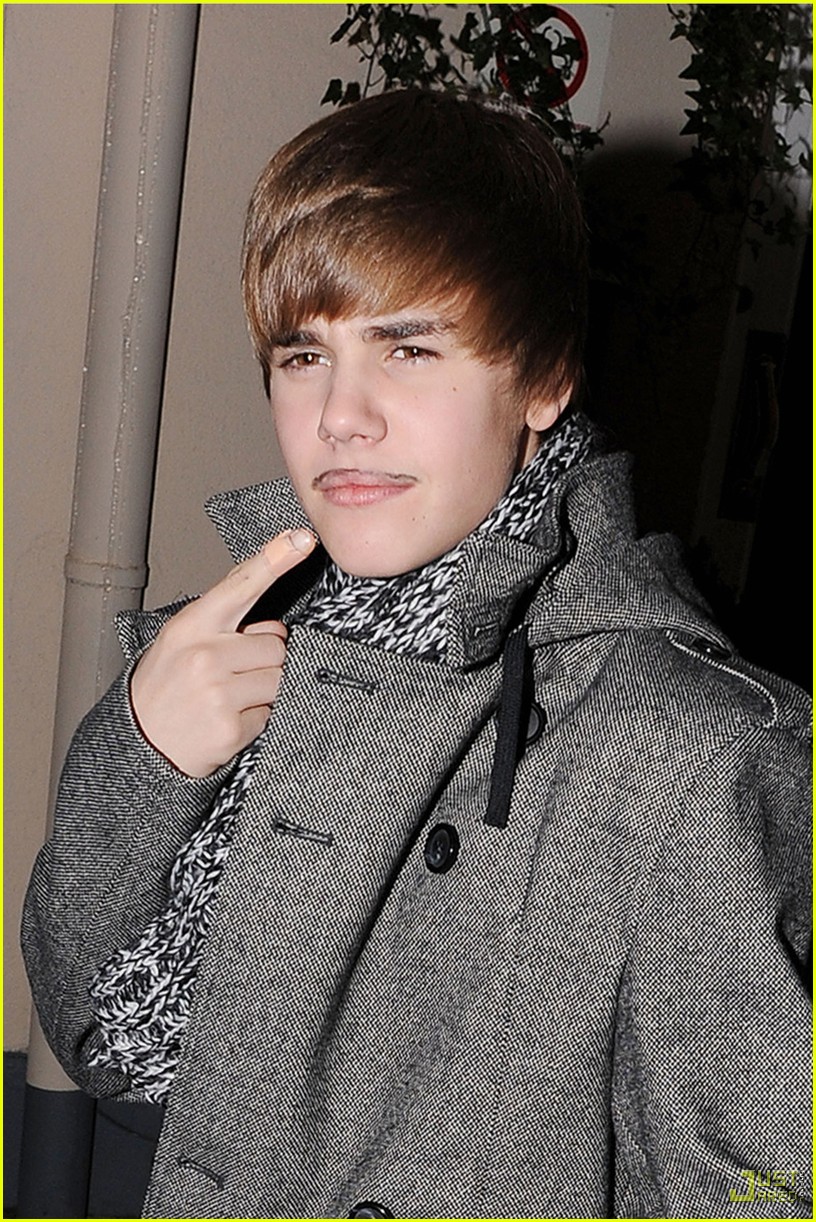 Justin Bieber is the Mustache Man!