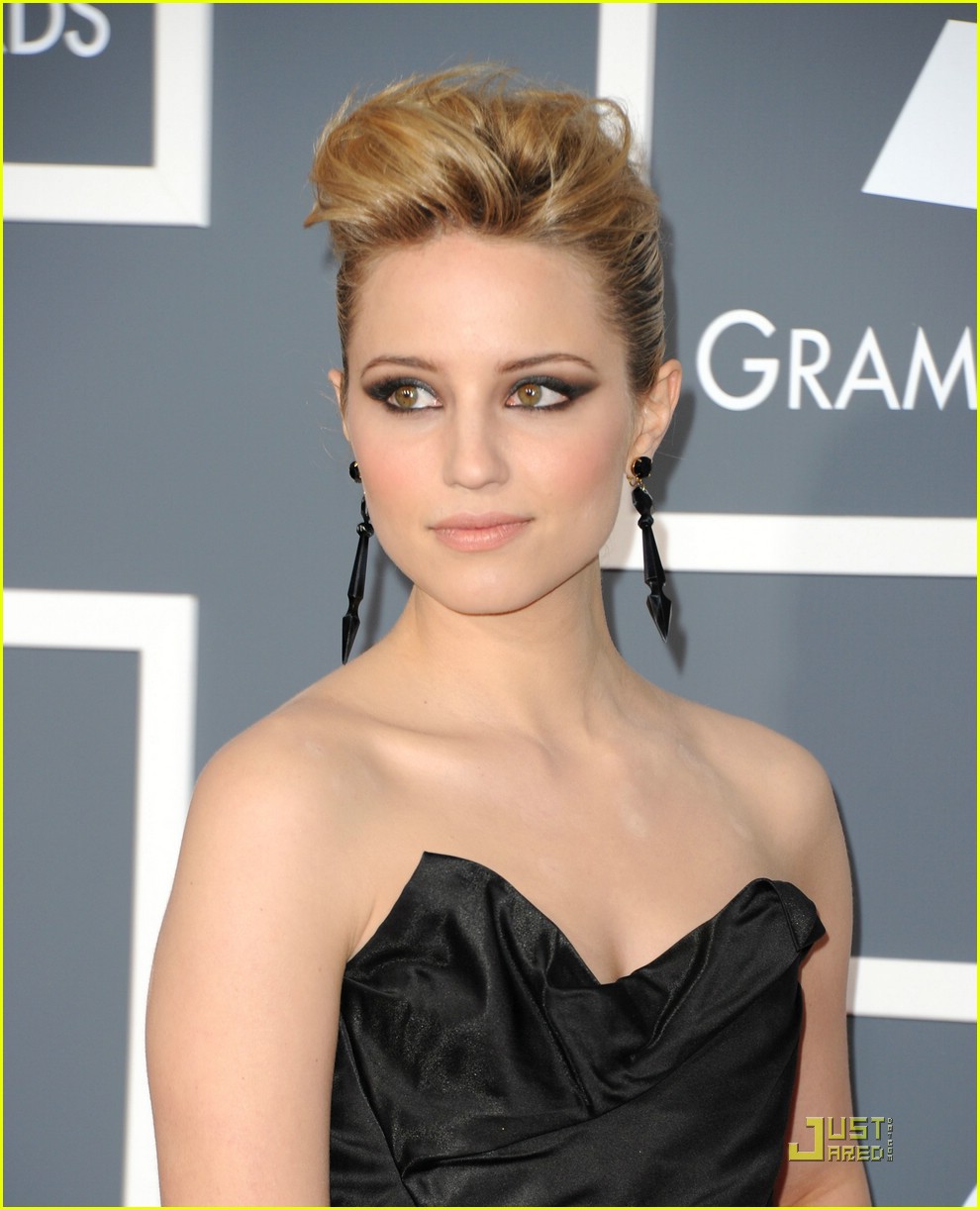 Dianna Agron is Grammys Glee'ful
