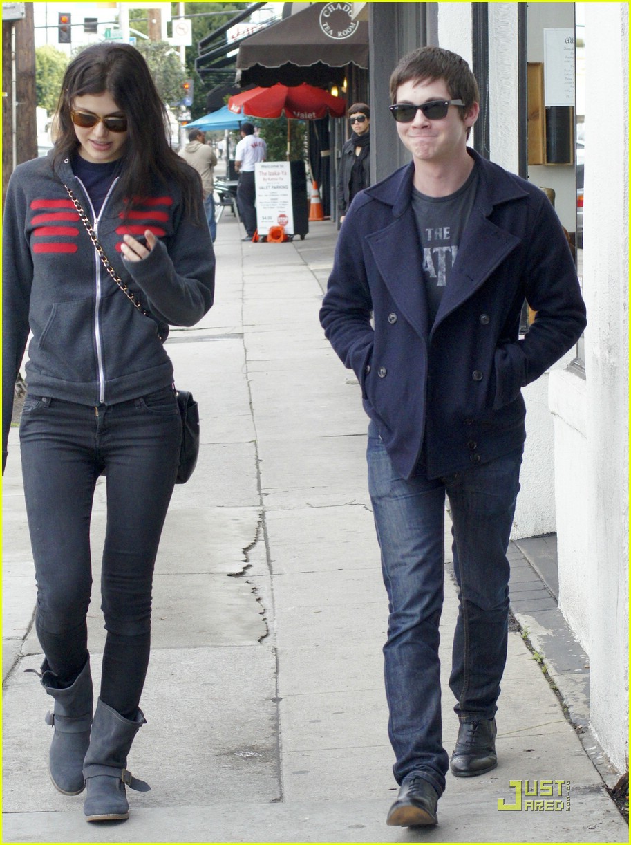 Logan Lerman & Alexandra Daddario: West Hollywood Lunch!