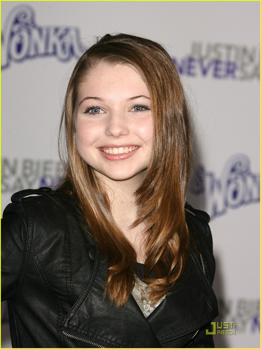 Sammi Hanratty & Stefanie Scott Go Black at 'Never Say Never' Premiere
