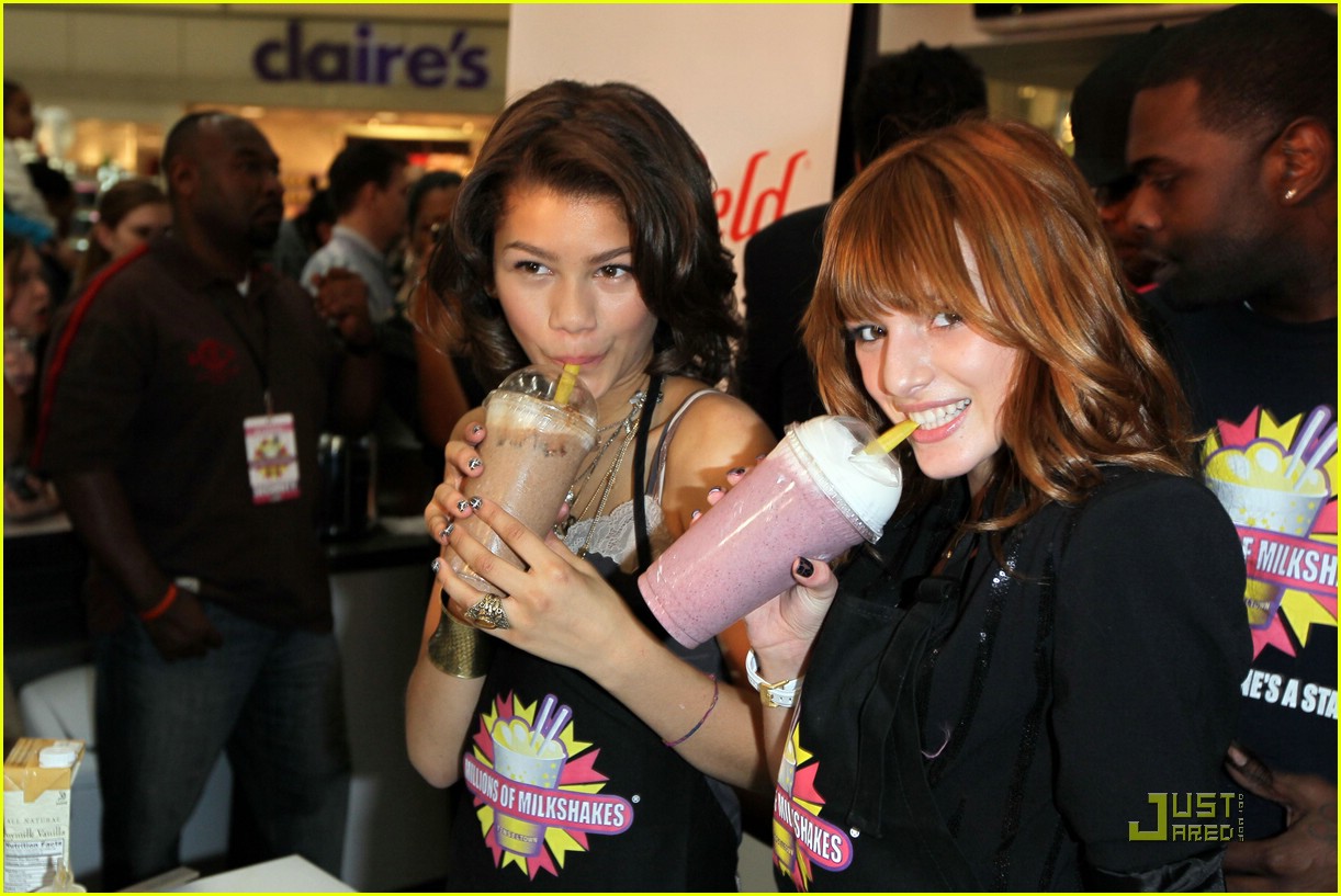 Zendaya & Bella Thorne 'Shake Up' Millions of Milkshakes