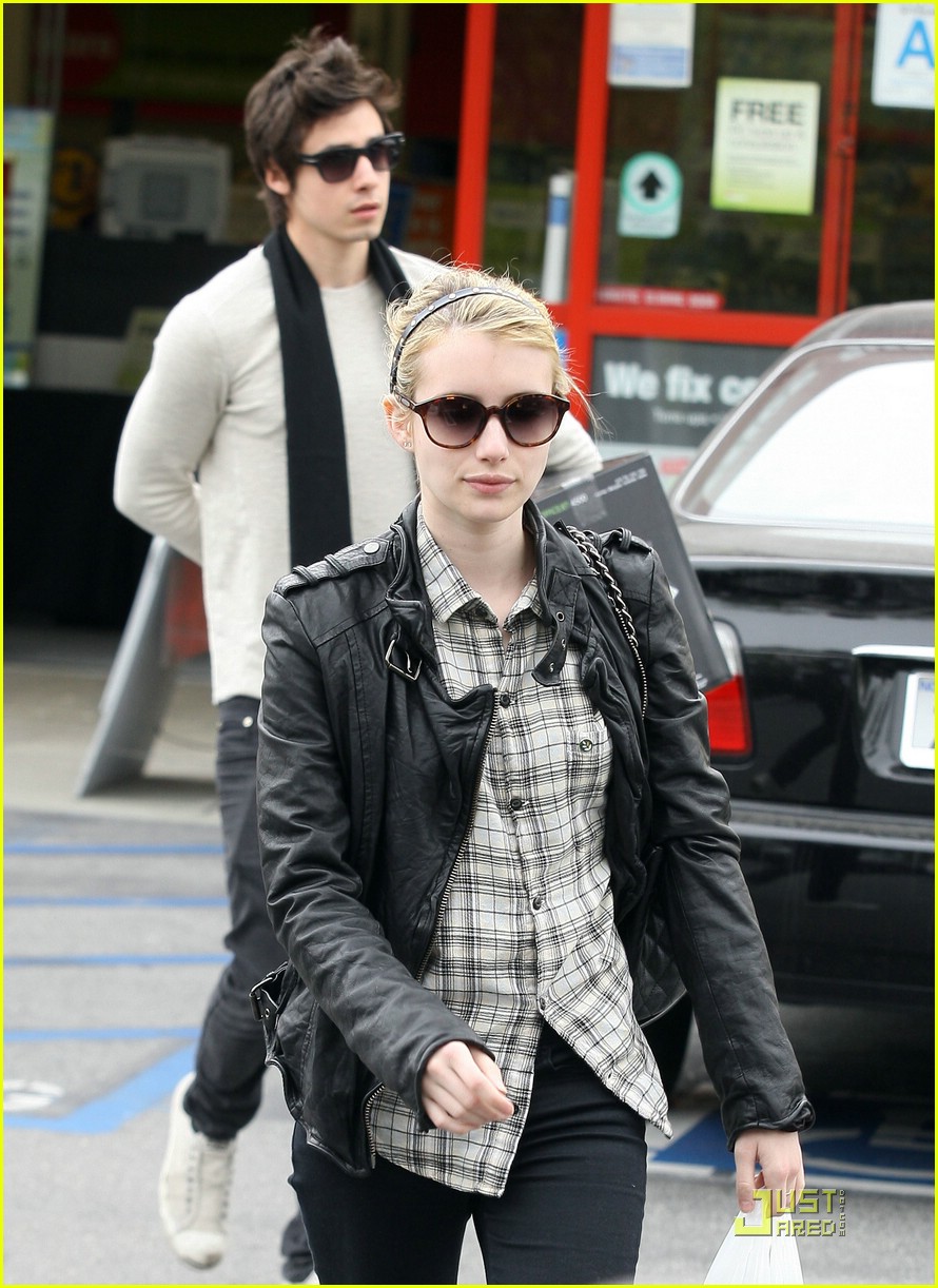 Emma Roberts Swings By Staples