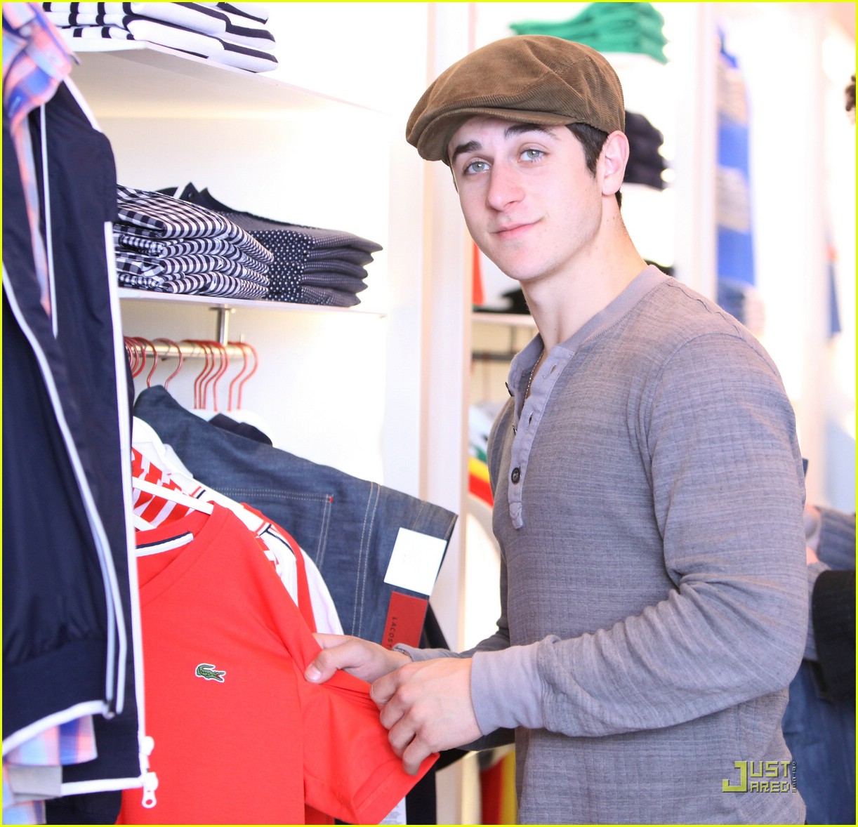 David Henrie Stocks Up on Lacoste