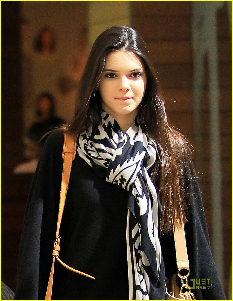 Kendall Jenner Jets Into JFK
