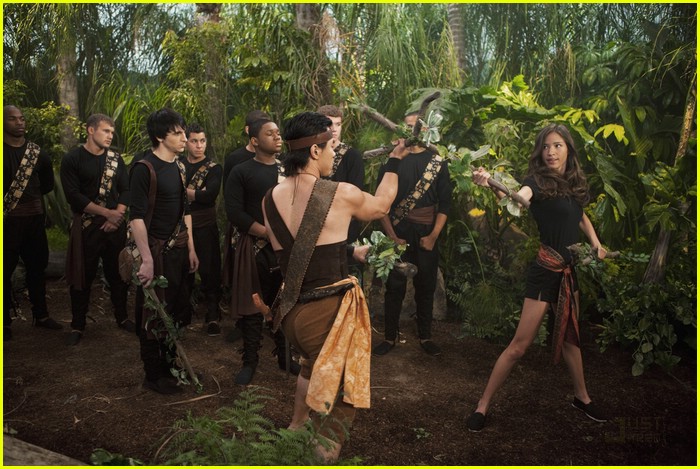 Mitchel Musso & Kelsey Chow Fight A Giant!