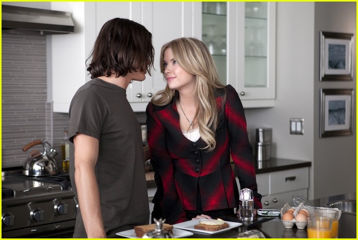 Tyler Blackburn 'Watches Over' Ashley Benson
