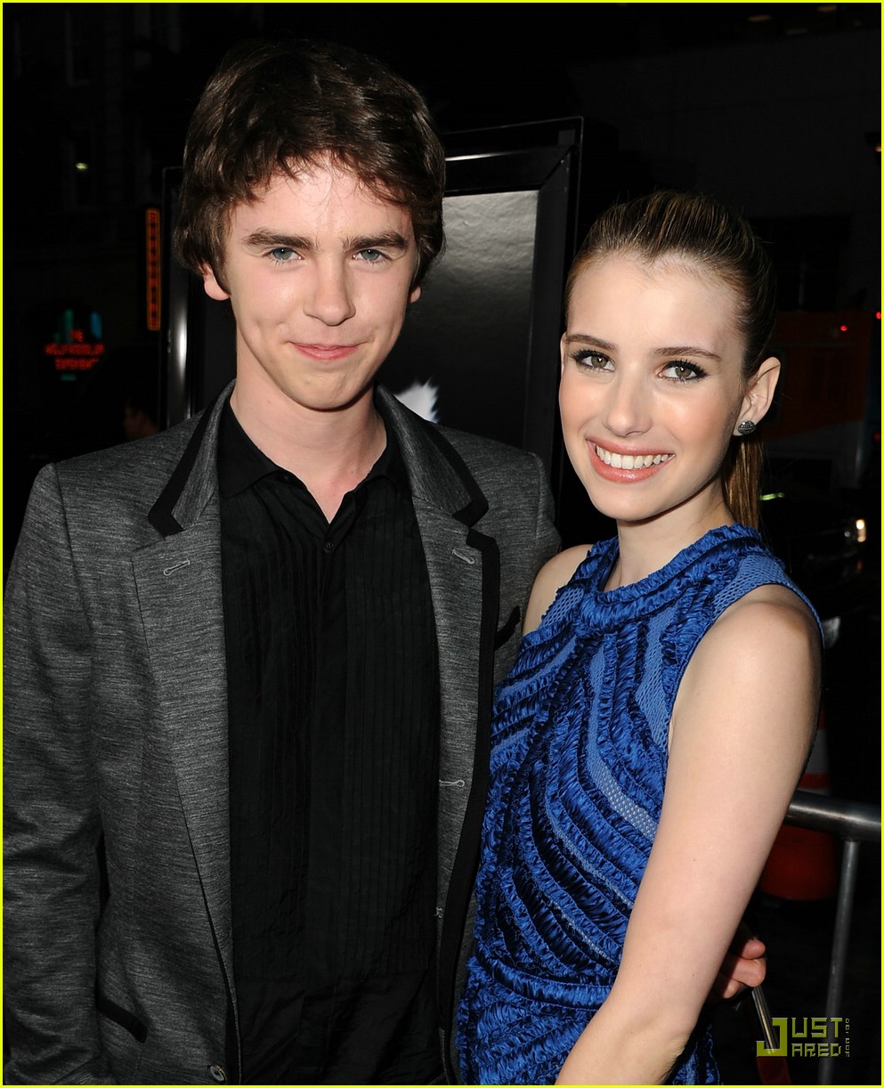 Freddie Highmore 'Screams' for Emma Roberts