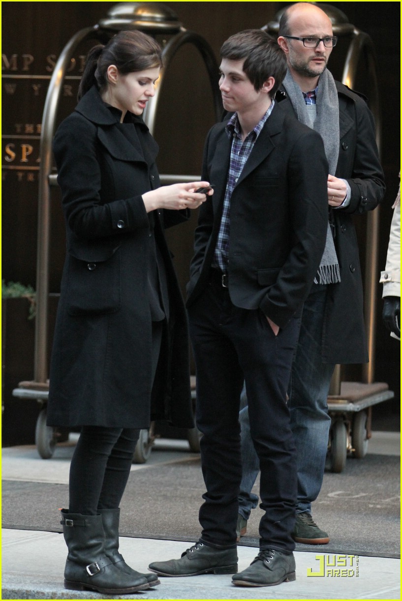 Logan Lerman & Alexandra Daddario Explore New York