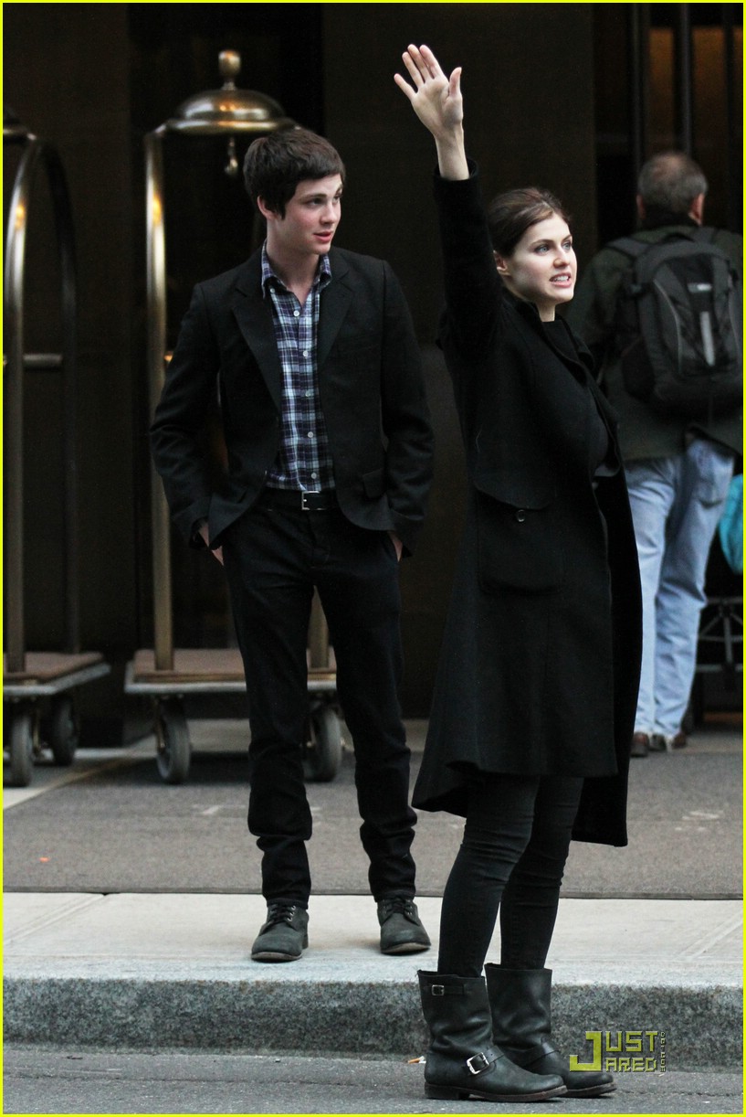 Logan Lerman & Alexandra Daddario Explore New York