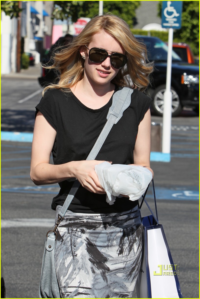 Emma Roberts: Fred Segal Shopper