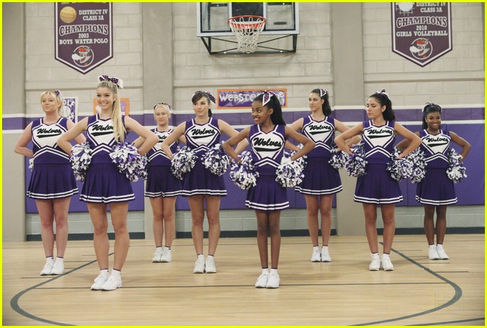 China McClain Cheers for Webster Wolves