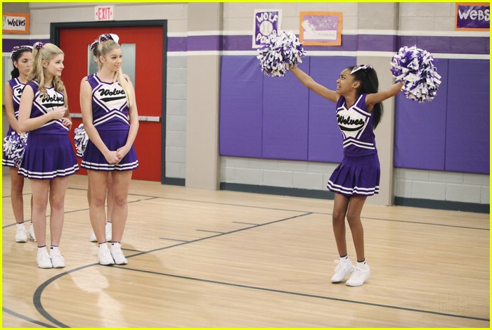 China McClain Cheers for Webster Wolves