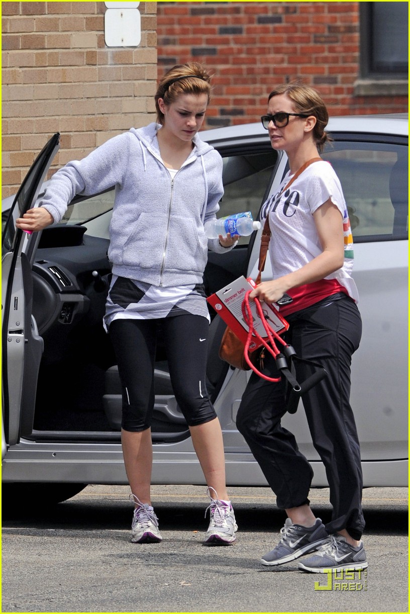 Emma Watson: Movie & Workout Weekend