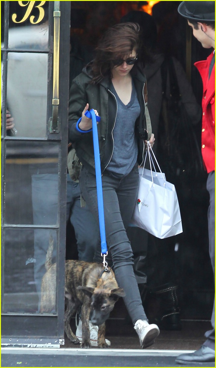 Kristen Stewart: East Village Walk with Dog
