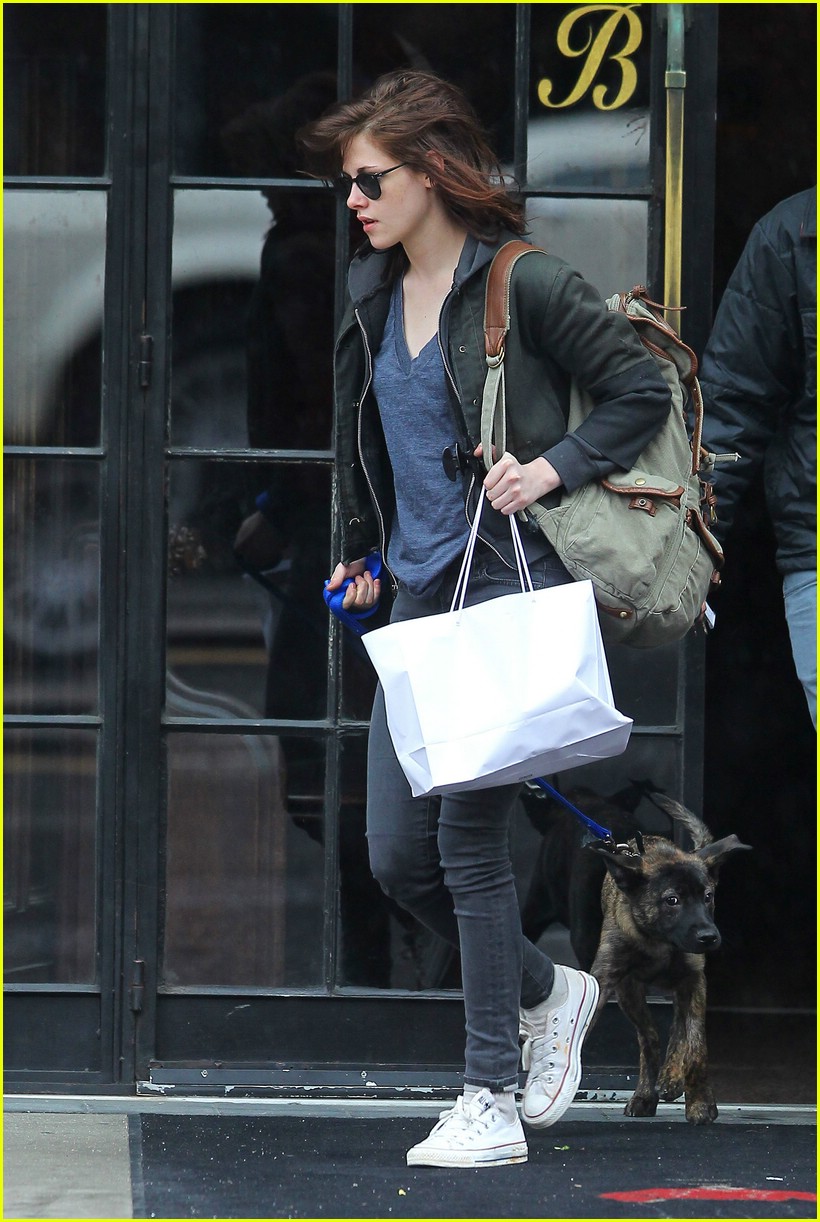 Kristen Stewart: East Village Walk with Dog