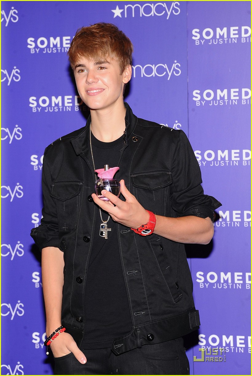 Justin Bieber Launches 'Someday' at Macy's