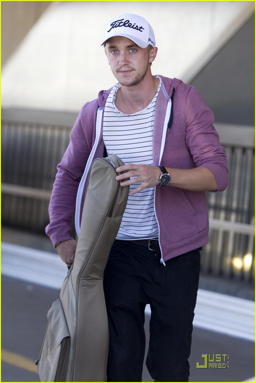 Tom Felton: Airport Arrival