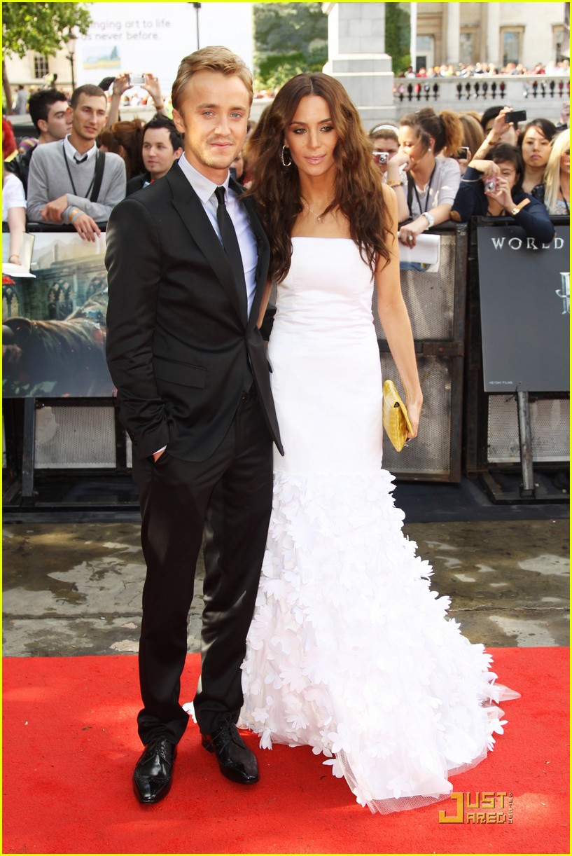 Tom Felton: 'Harry Potter' Premiere with Jade Olivia!