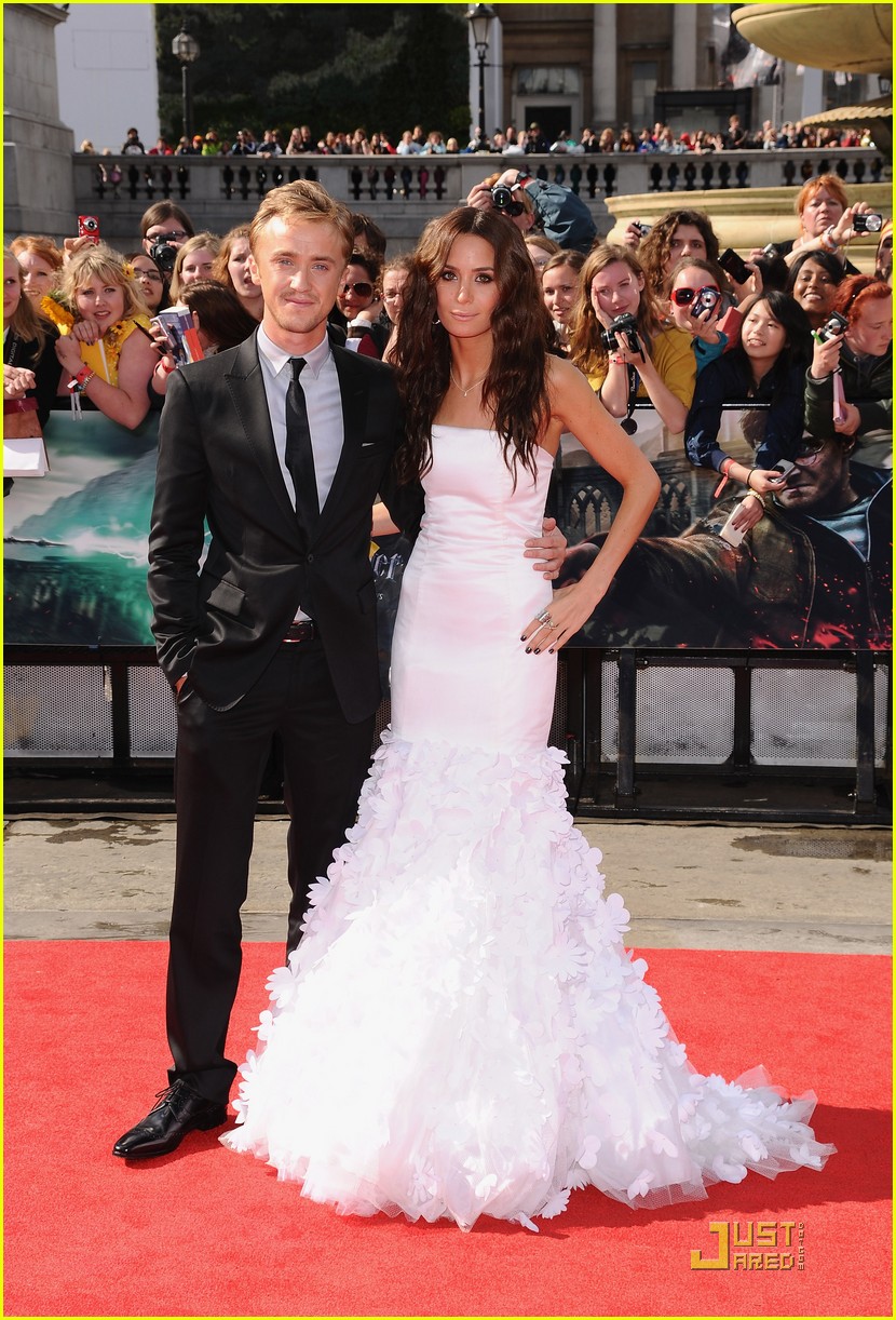 Tom Felton: 'Harry Potter' Premiere with Jade Olivia!