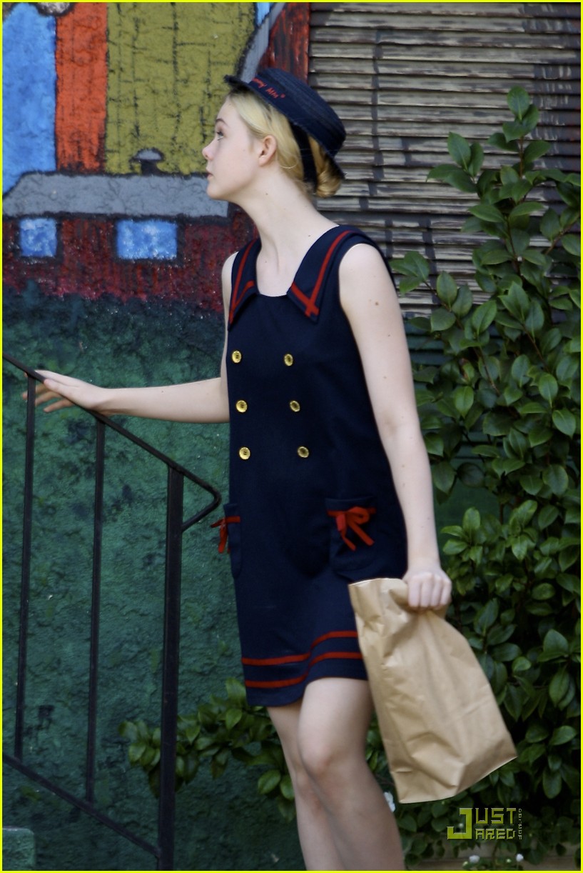 Elle Fanning Is In The Navy Now