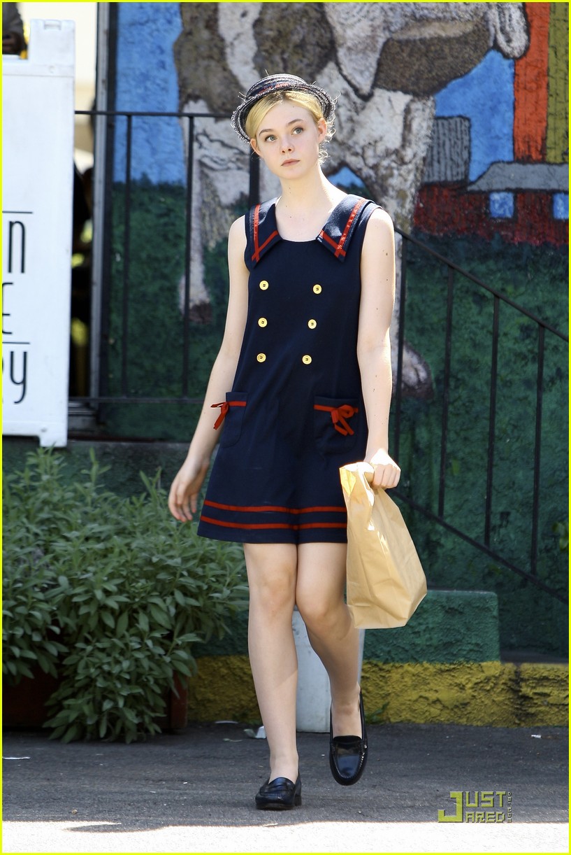 Elle Fanning Is In The Navy Now