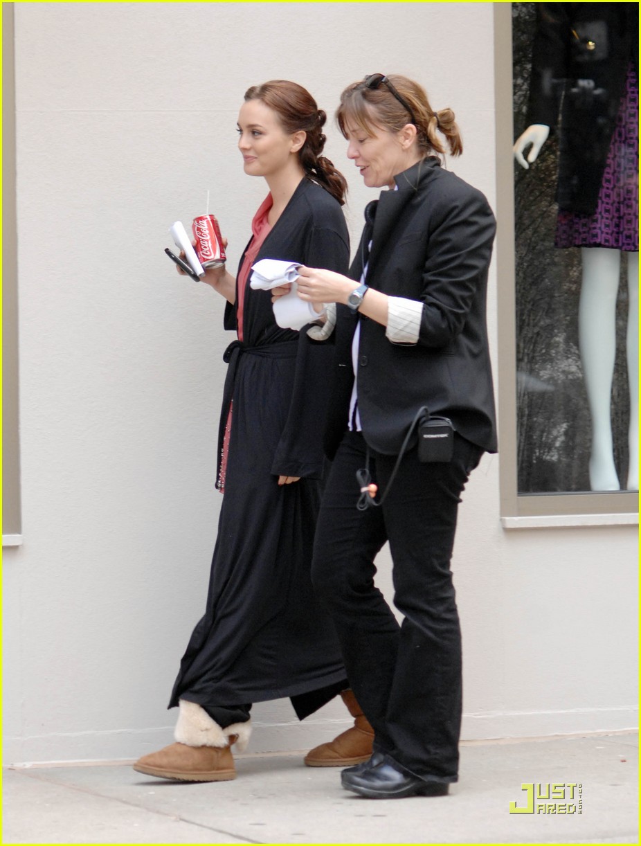 Leighton Meester: Moschino in Manhattan