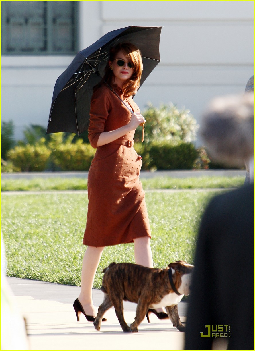 Emma Stone Goes 'Gangster' at the Griffith Observatory