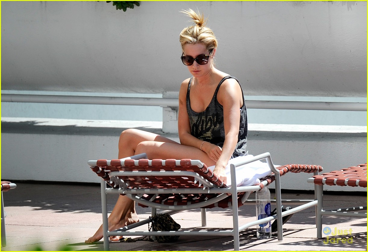 Ashley Tisdale Soaks Up the Sun