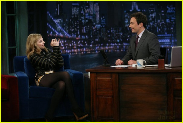Chloe Moretz: Ice Holes with Jimmy Fallon!