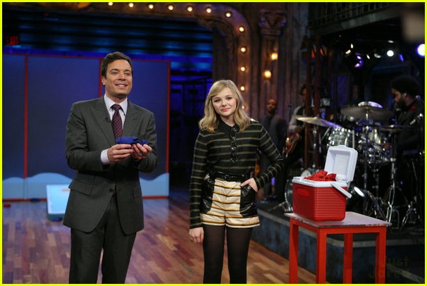 Chloe Moretz: Ice Holes with Jimmy Fallon!