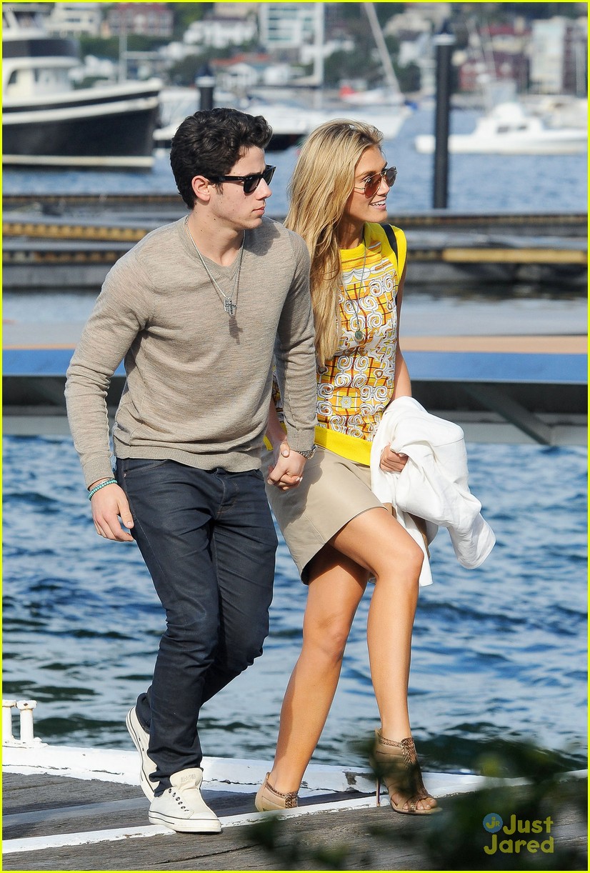 Nick Jonas & Delta Goodrem Sail Around Sydney