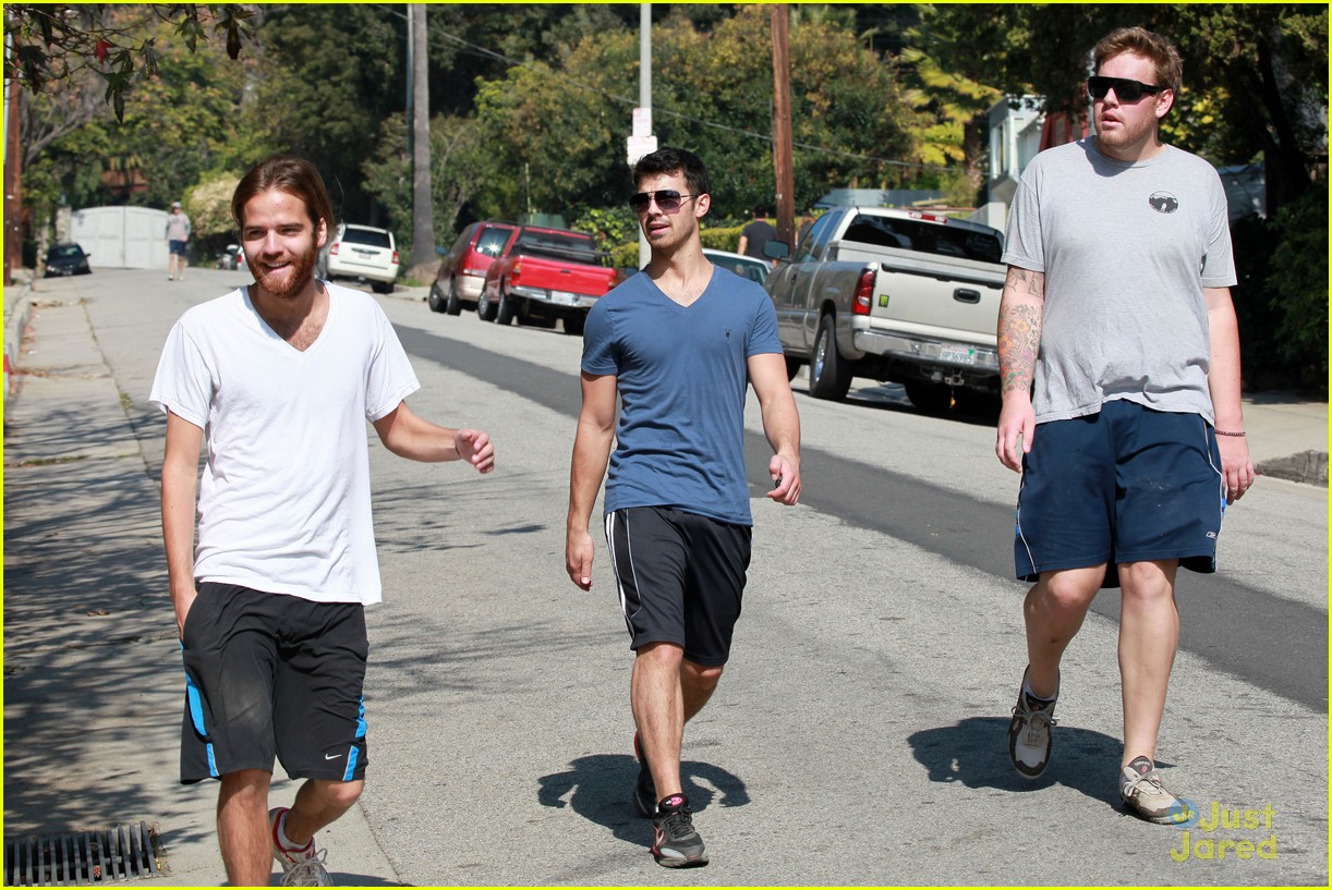 Joe Jonas Hikes in Hollywood