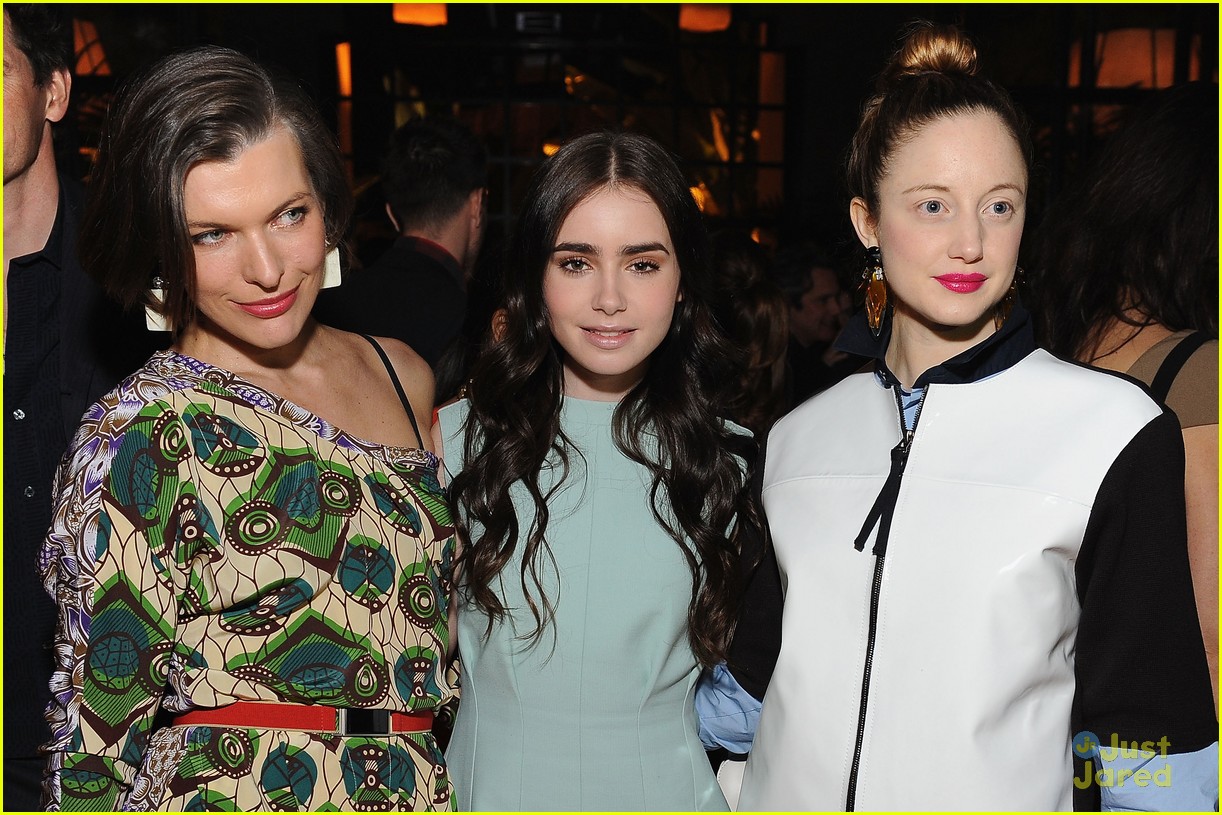 Lily Collins: Marni for H&M Launch Party