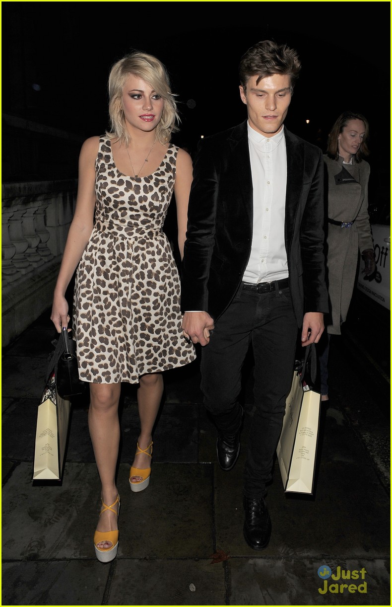Pixie Lott & Oliver Cheshire: Temperley London & Mulberry Shows