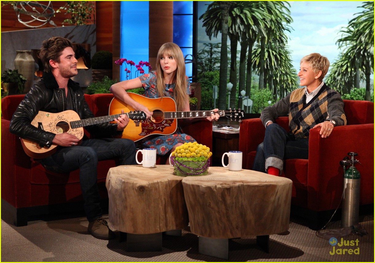 Zac Efron & Taylor Swift Sing a Song for Ellen