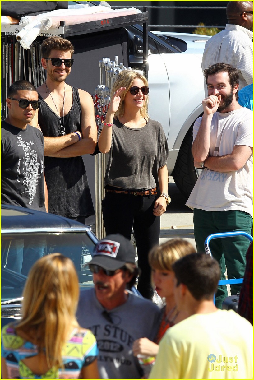 Ashley Benson & Ryan Good: Justin Bieber Video Shoot!