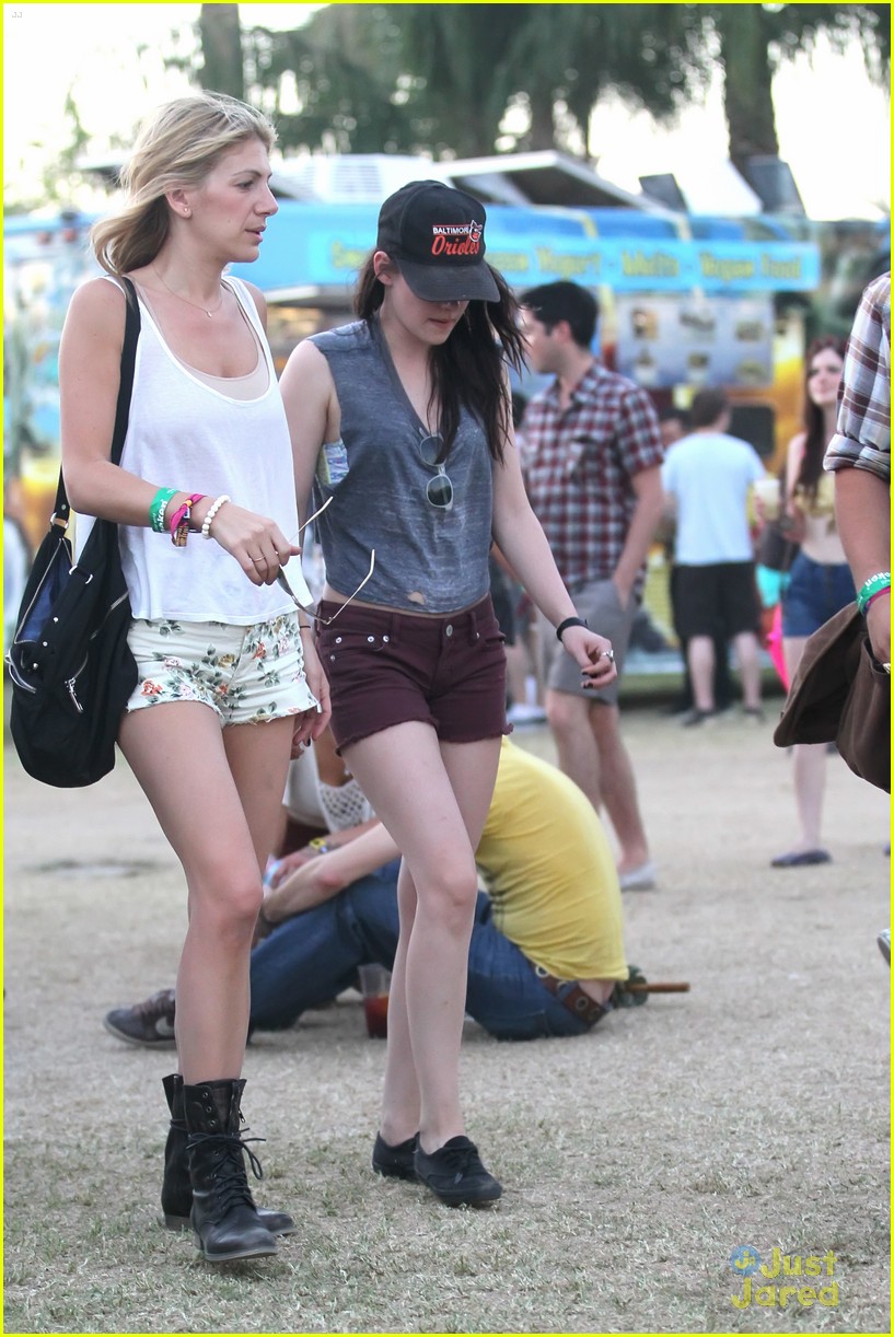 Kristen Stewart Checks Out Coachella