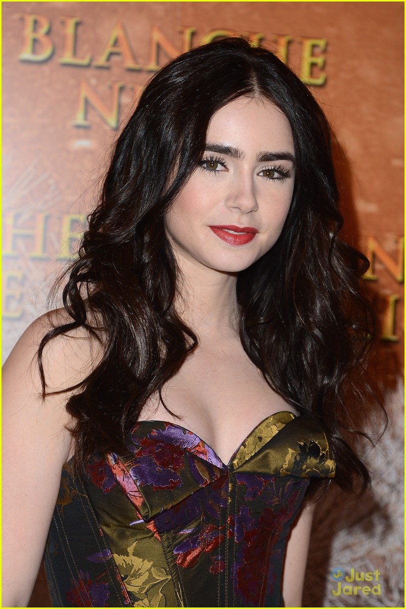 Lily Collins: 'Mirror Mirror' in Paris!