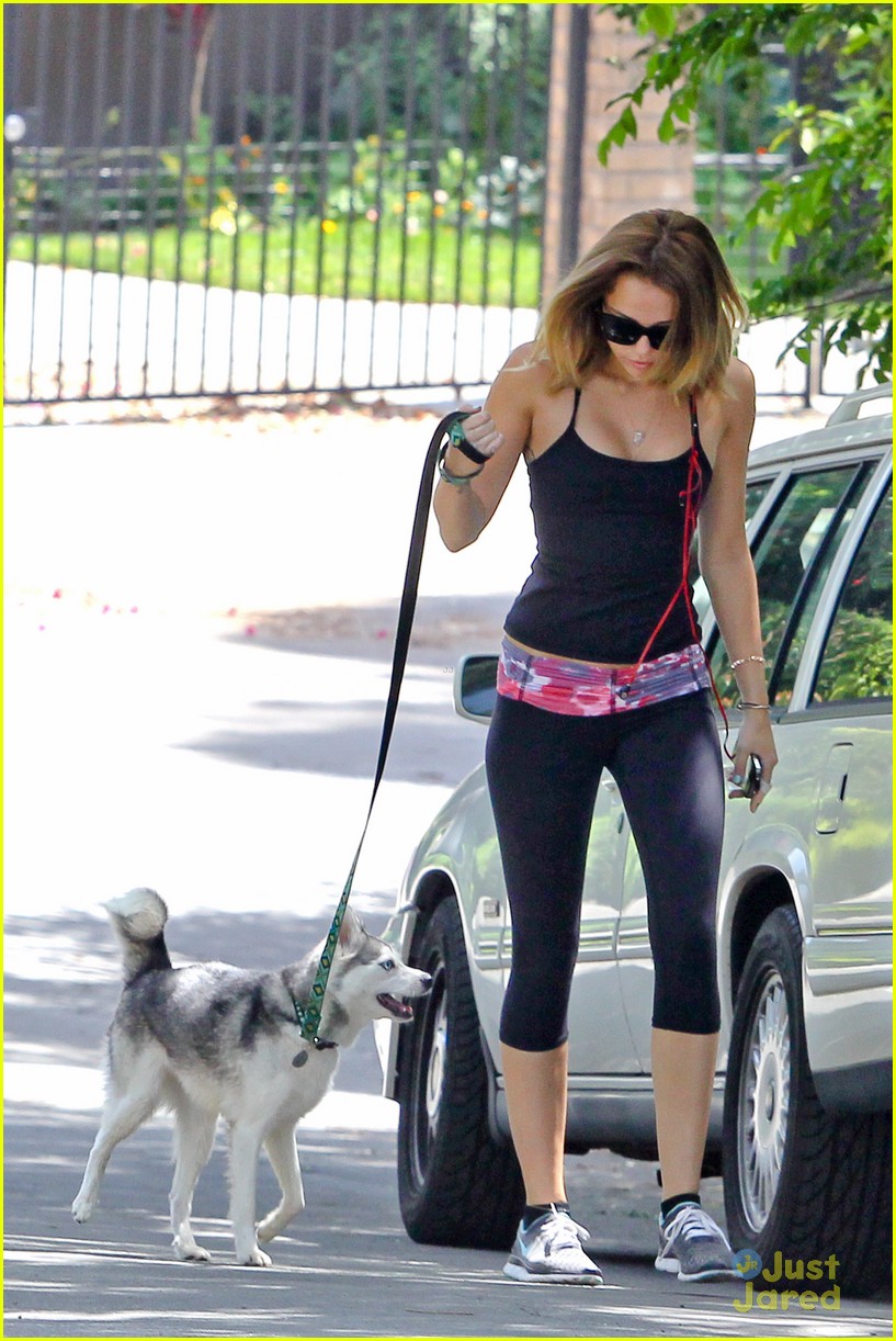 Miley Cyrus' Sunday Walk With Floyd
