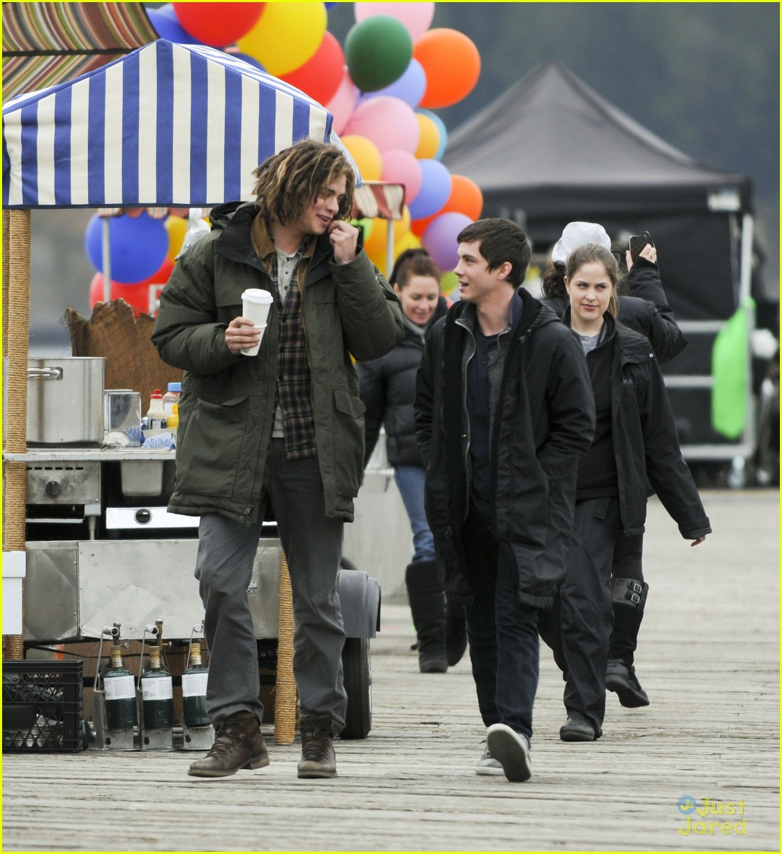 Percy Jackson: Logan Lerman Keeps Filming with Nathan Fillion
