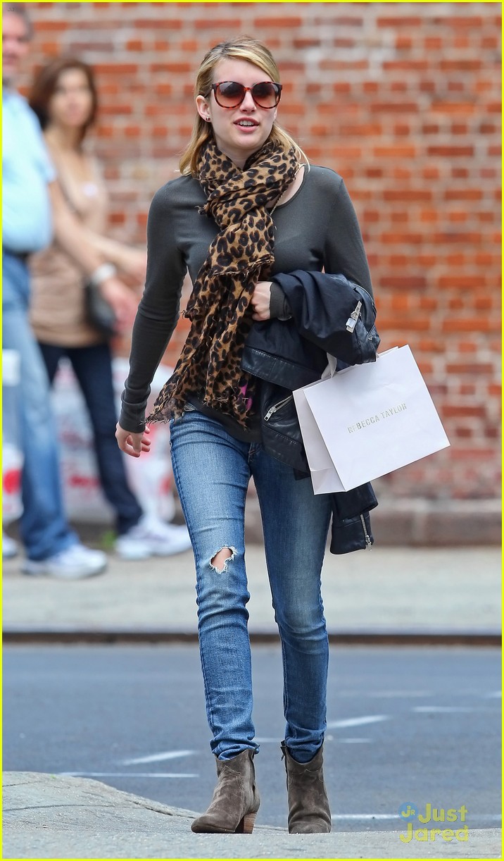 Emma Roberts Stops By Rebecca Taylor