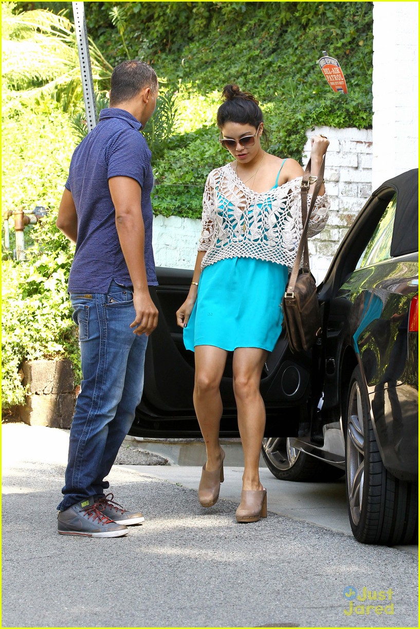 Vanessa Hudgens: Bright Blue in Beverly Hills