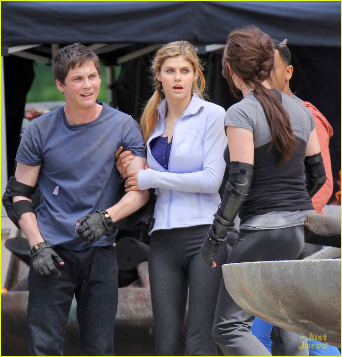 Logan Lerman: More 'Percy' Filming with Alexandra Daddario