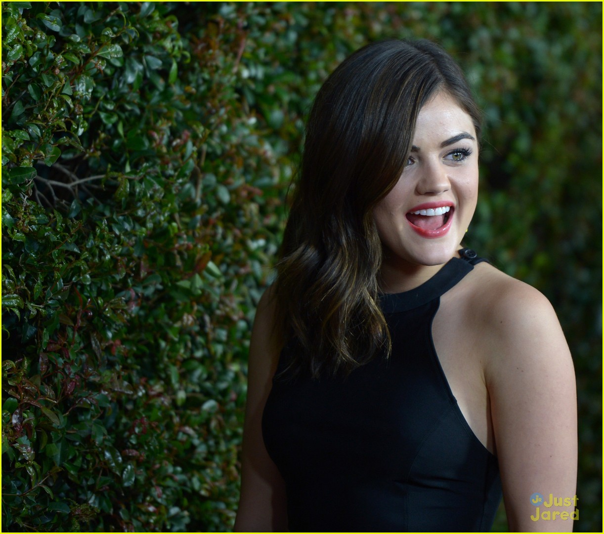 Lucy Hale: ABC Family Upfronts with Keegan Allen