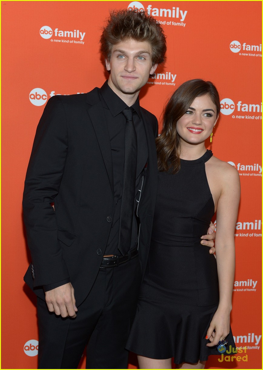 Lucy Hale: ABC Family Upfronts with Keegan Allen
