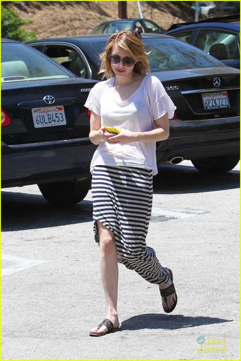 Emma Roberts: Stripes & Smiles