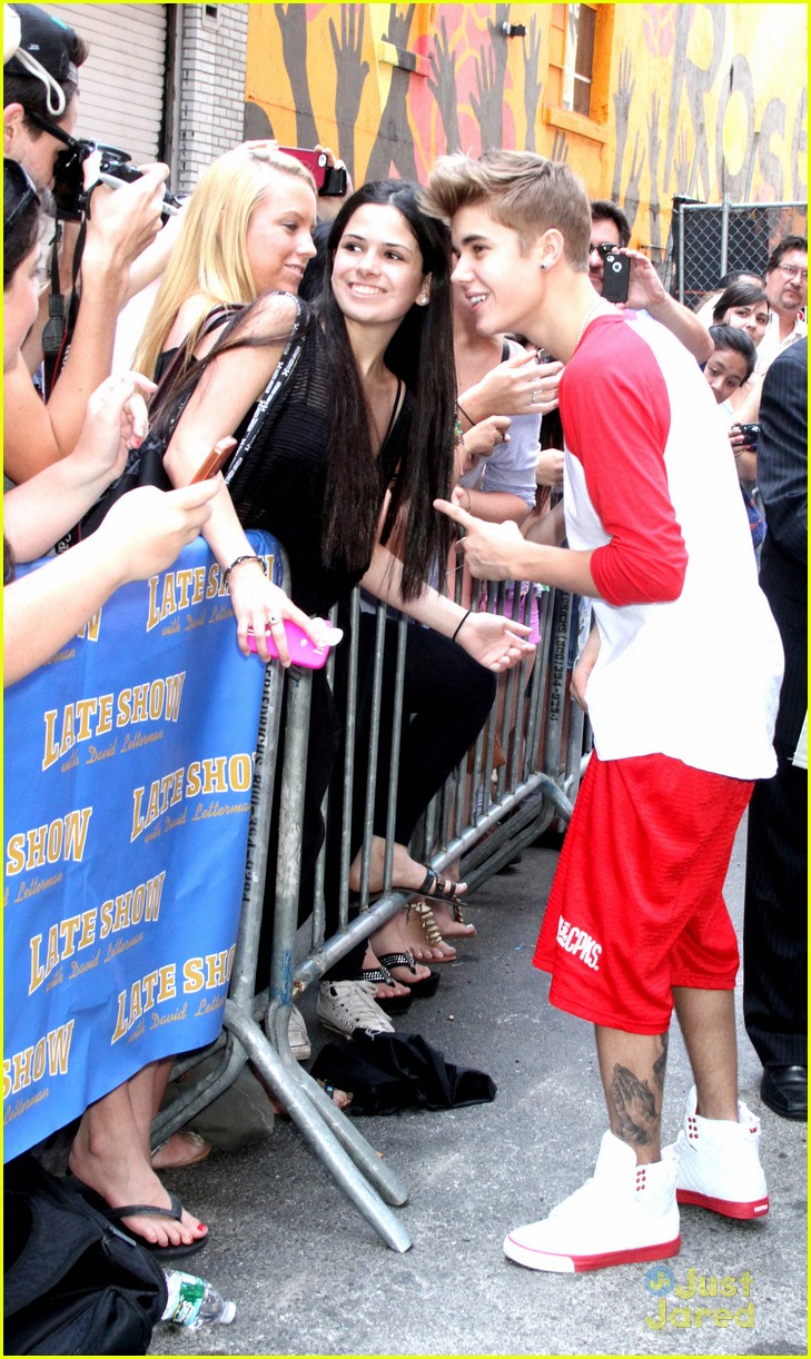 Justin Bieber: Leather for Letterman