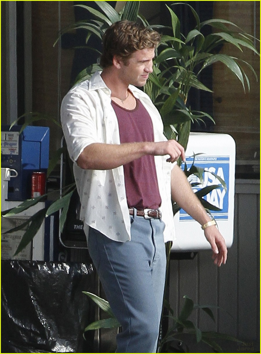 Liam Hemsworth: 'Empire State' Set